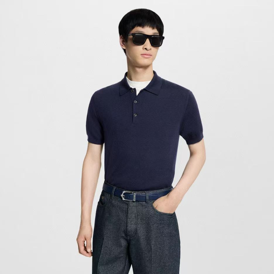 lv louis vuitton knit polo shirt